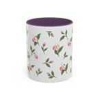 Minnesota Pink and White Lady Slipper Mug, State Flower Floral Coffee Cup, 11oz Botanical Gift