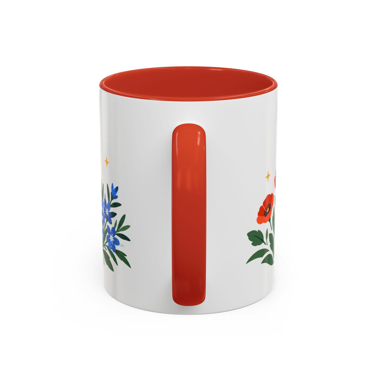 Aries Zodiac Coffee Mug | Ram and Floral Design | Astrology Birthday Gift | 11 oz 15 oz Ceramic Accent Mug