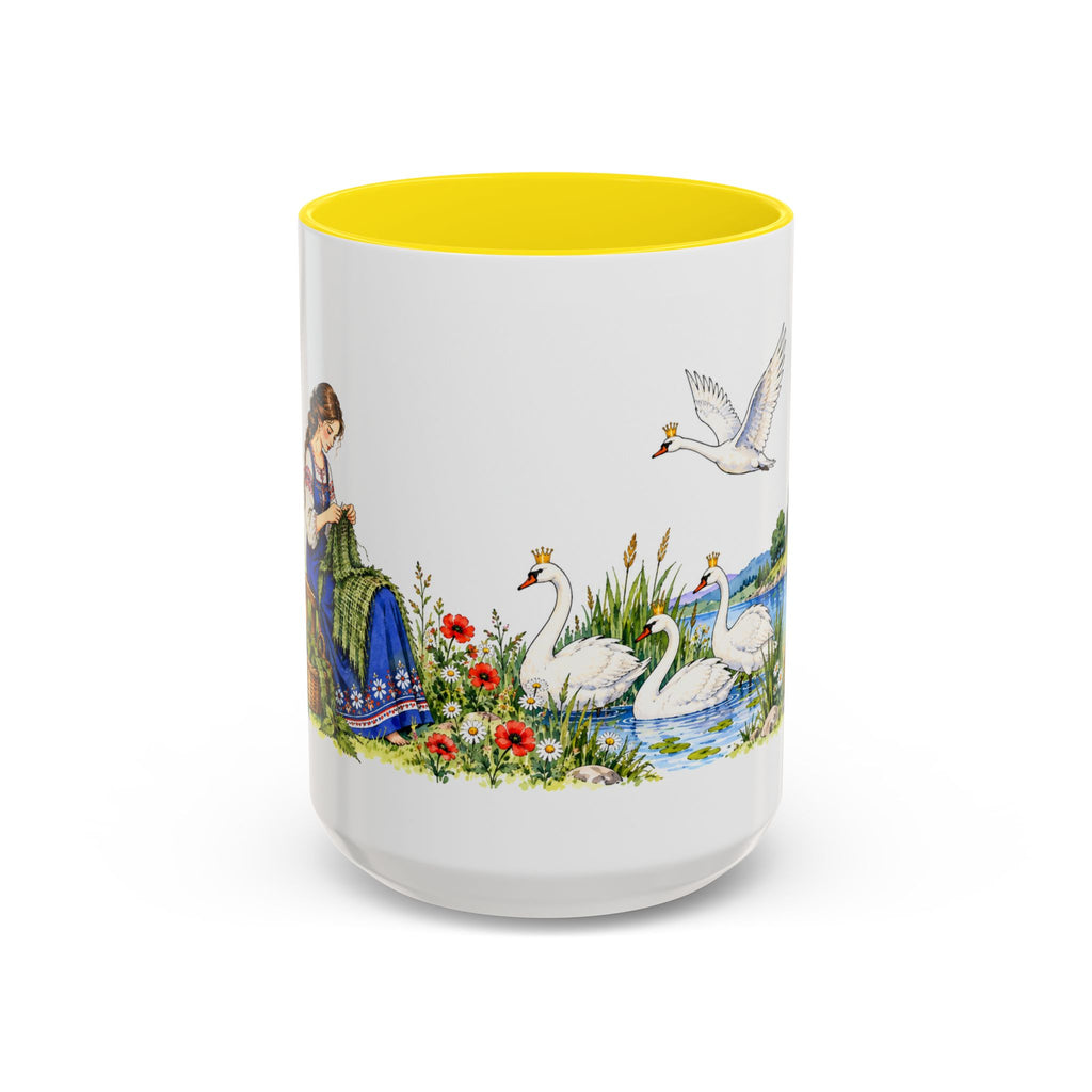 The Wild Swans Mug | Storybook Fairy Tale Accent Coffee Mug | EveryLegend
