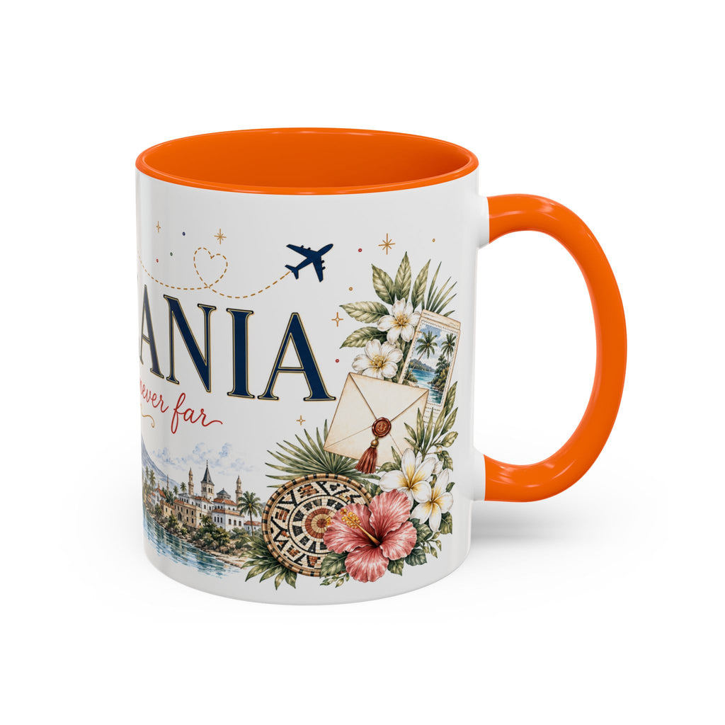 Tanzania Home Country Mug | Moving Away Gift | Long Distance Friendship | 11 oz 15 oz Accent Mug