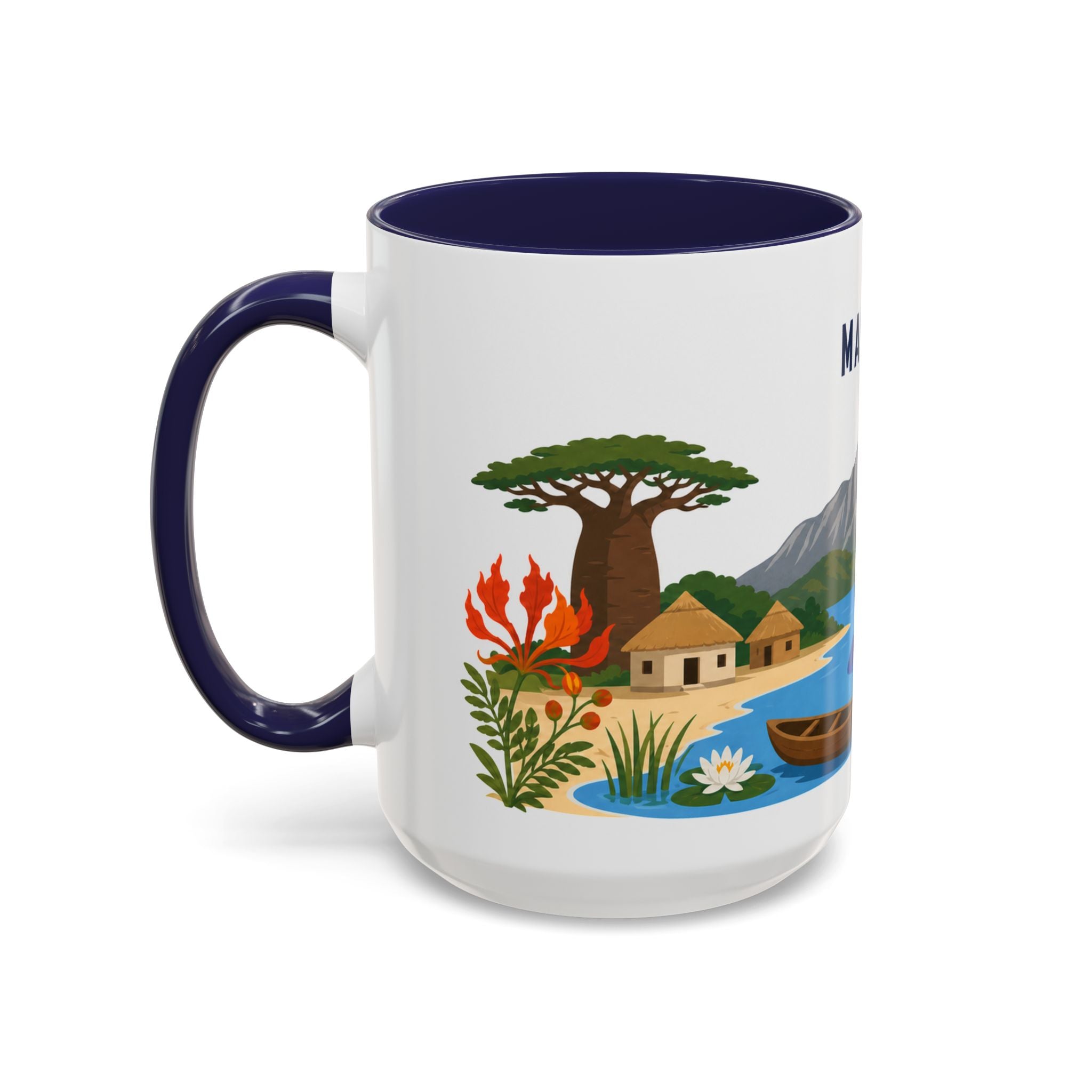 Malawi Coffee Mug | Travel Souvenir Accent Mug | Country Gift Ceramic Cup 11oz 15oz