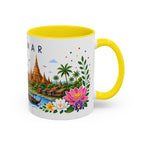 Myanmar Coffee Mug | Travel Souvenir Accent Mug | Place Gift Ceramic Cup 11oz 15oz
