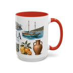 Mugla Coffee Mug | Turkey Travel Souvenir | Vintage Illustrated City Gift | 11 oz 15 oz Accent Mug