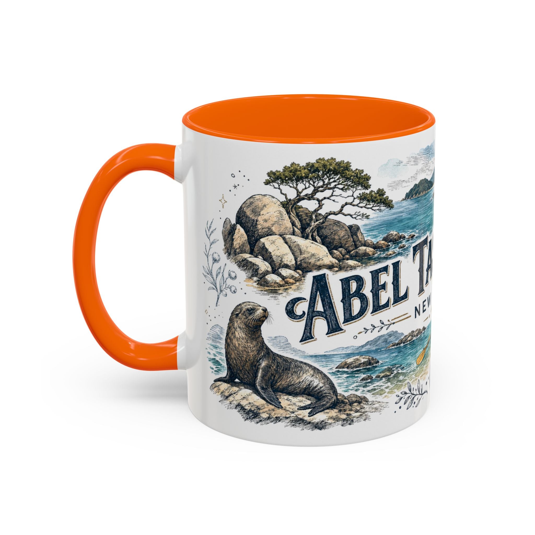Abel Tasman Coast Mug, New Zealand Travel Souvenir, Bucket List Gift, Accent Ceramic Coffee Mug 11oz 15oz
