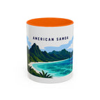 National Park of American Samoa Coffee Mug | Solid Color Block Park Souvenir | 11oz 15oz Accent Mug
