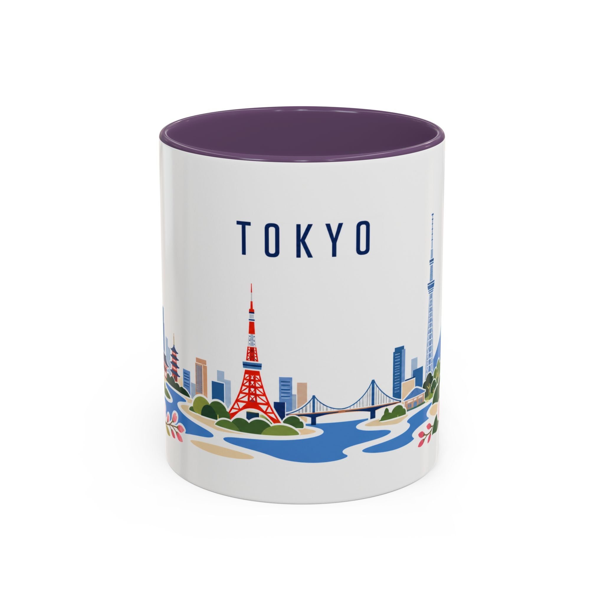 Tokyo Coffee Mug | Japan Travel Souvenir | Porcelain Decal City Gift | 11oz 15oz Accent Mug