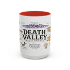 Death Valley National Park Coffee Mug | California Desert Hiking Camping Gift | Accent Color Ceramic 11oz 15oz