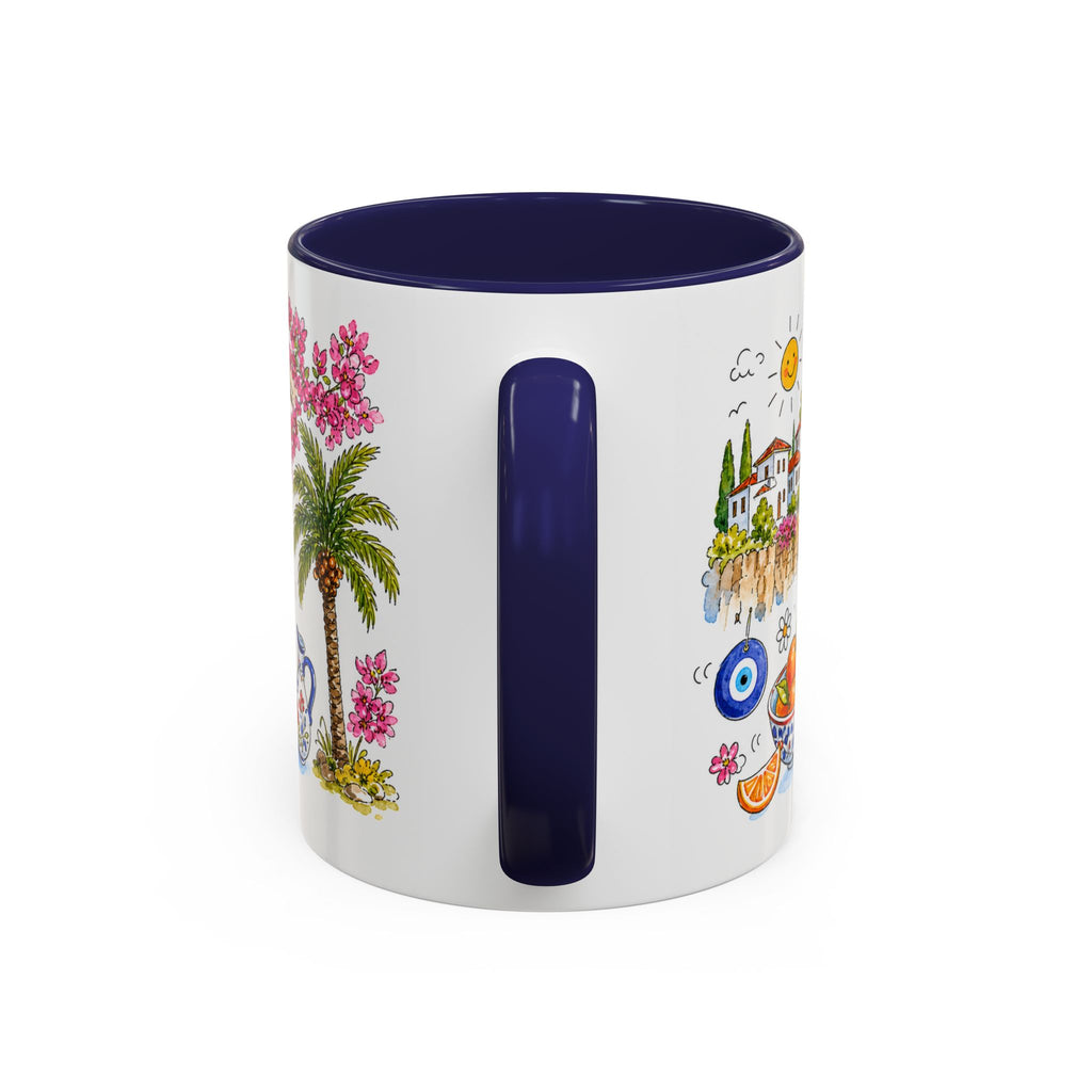 Antalya Travel Mug | European City Souvenir Accent Coffee Mug | 11oz 15oz Ceramic Cup