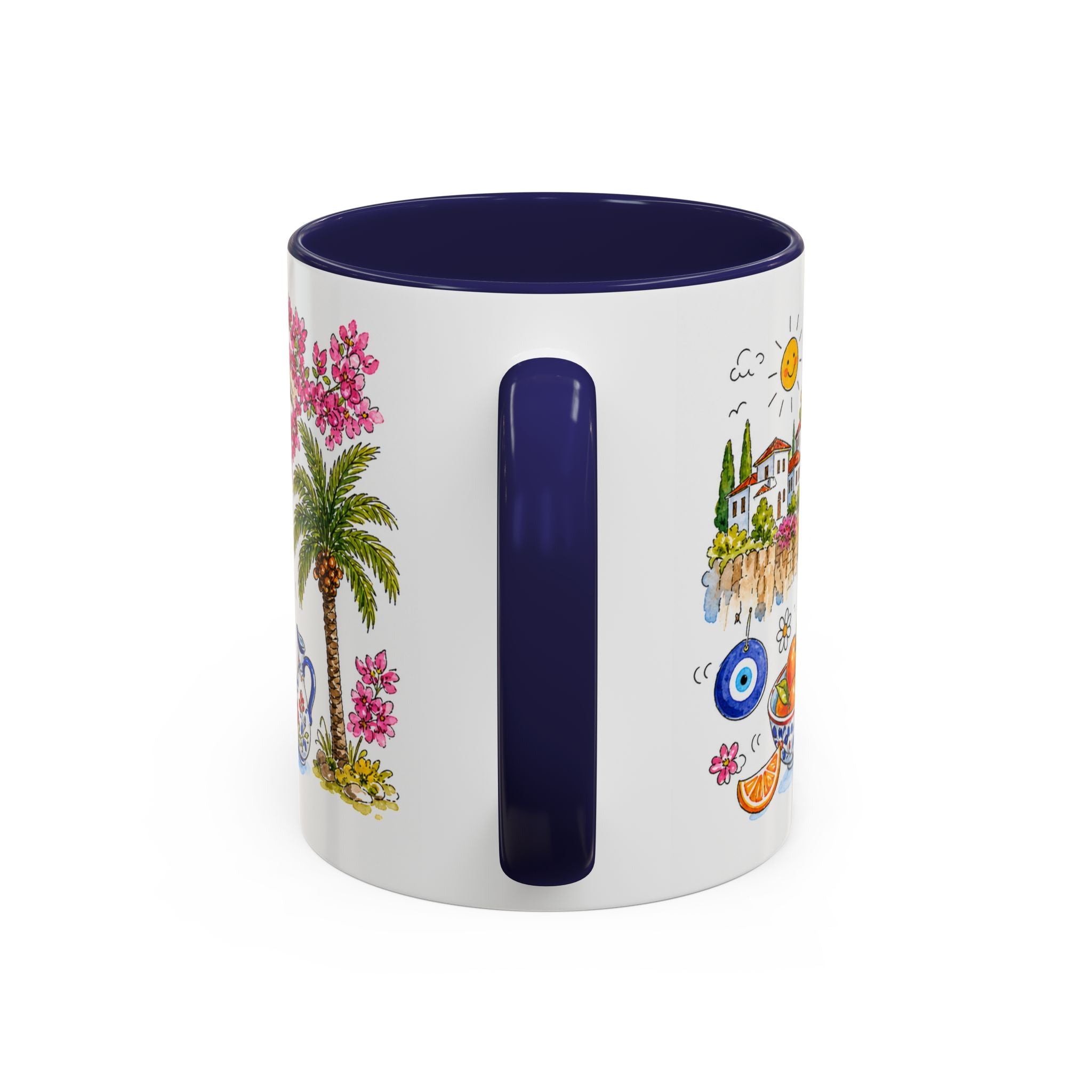 Antalya Travel Mug | European City Souvenir Accent Coffee Mug | 11oz 15oz Ceramic Cup