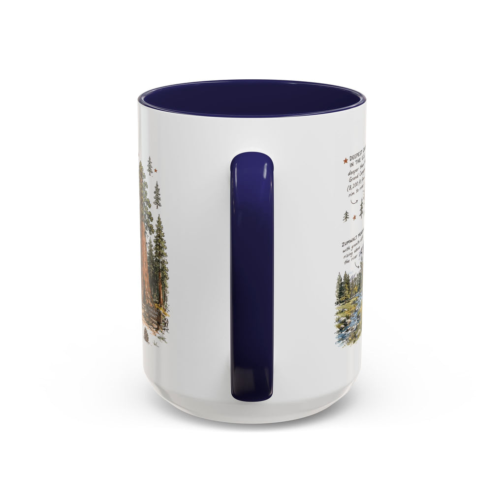 Kings Canyon National Park Coffee Mug | California Sierra Nevada Sequoia Gift | Accent Color Ceramic 11oz 15oz