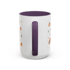 Friendly Ghost Halloween Mug | Pumpkin Flower Watercolor Gift | Accent Cup 11oz 15oz