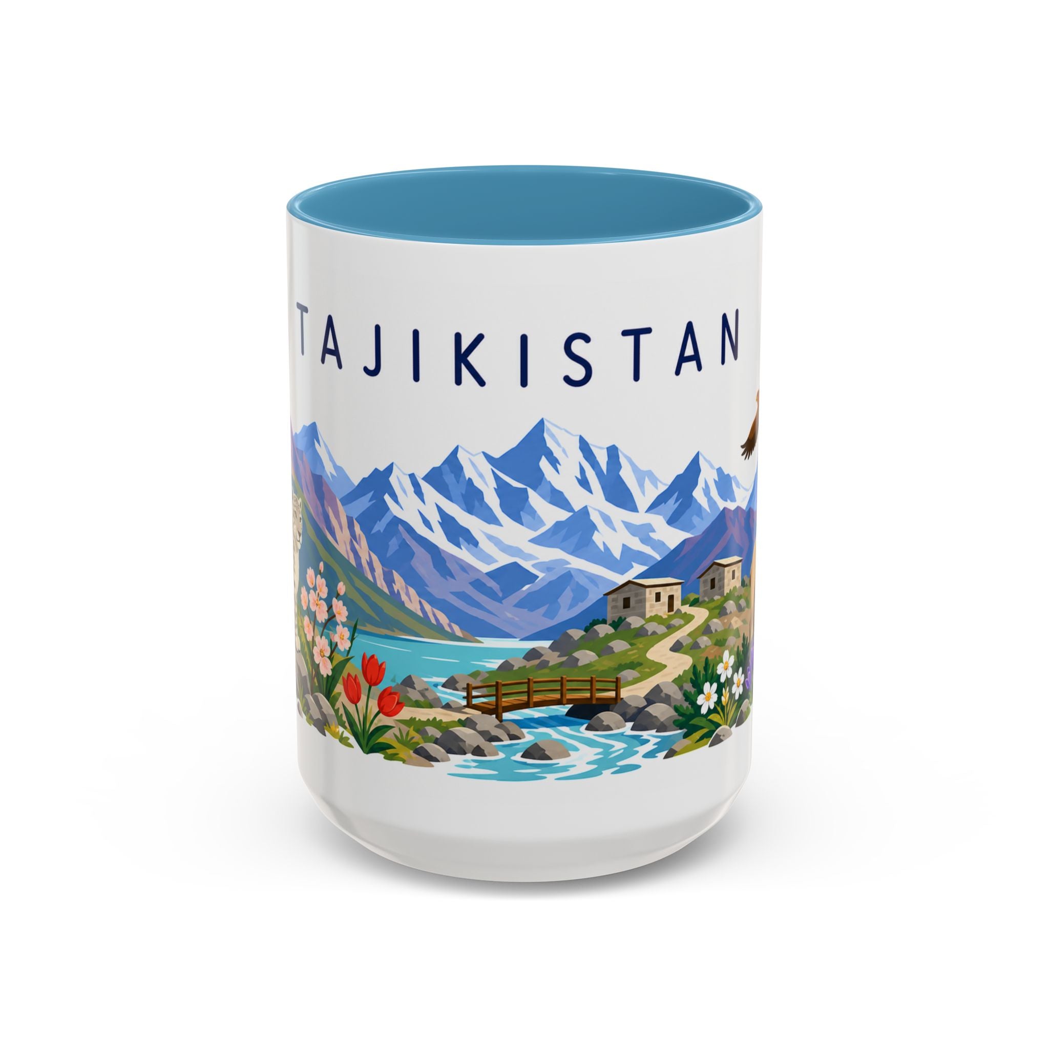 Tajikistan Coffee Mug | Travel Souvenir Accent Mug | Country Gift Ceramic Cup 11oz 15oz
