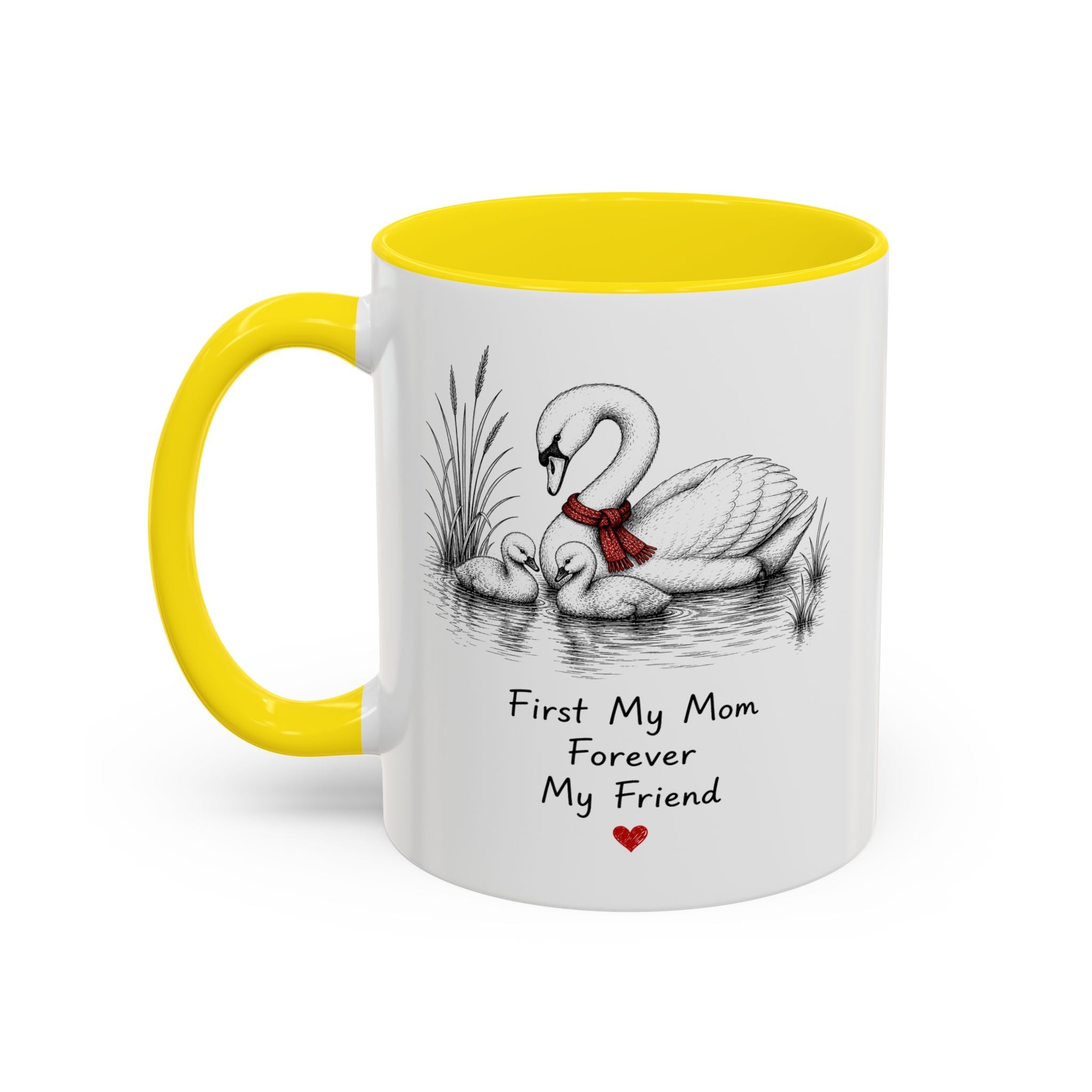 Swan Mom Coffee Mug | Forever My Friend | Mother's Day Gift