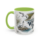 White Cliffs of Dover Mug, England Travel Souvenir, Bucket List Gift, Accent Ceramic Coffee Mug 11oz 15oz