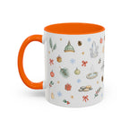Arkansas Christmas Mug | Watercolor Travel Souvenir | Holiday Gift | Accent Ceramic Coffee Cup 11oz 15oz
