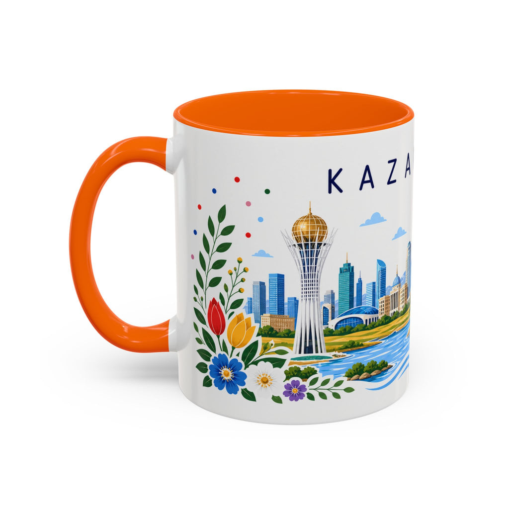 Kazakhstan Coffee Mug | Travel Souvenir Accent Mug | Place Gift Ceramic Cup 11oz 15oz