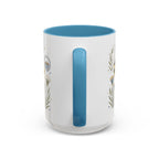 Pyramids of Giza Coffee Mug | Travel Destination Souvenir Gift | Accent Color Ceramic 11oz 15oz