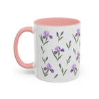 Tennessee Iris Mug, State Flower Floral Coffee Cup, 11oz Botanical Gift