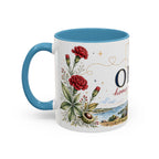 Ohio State Map Mug | Botanical Travel Sketch, Homesick Gift, Long Distance Friendship