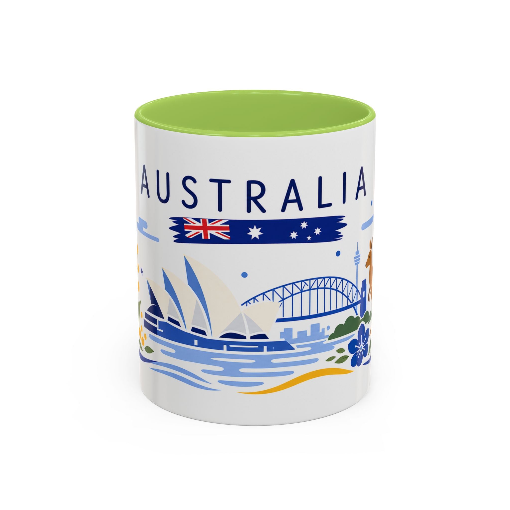 Australia Coffee Mug | Travel Souvenir Accent Mug | Country Gift Ceramic Cup 11oz 15oz