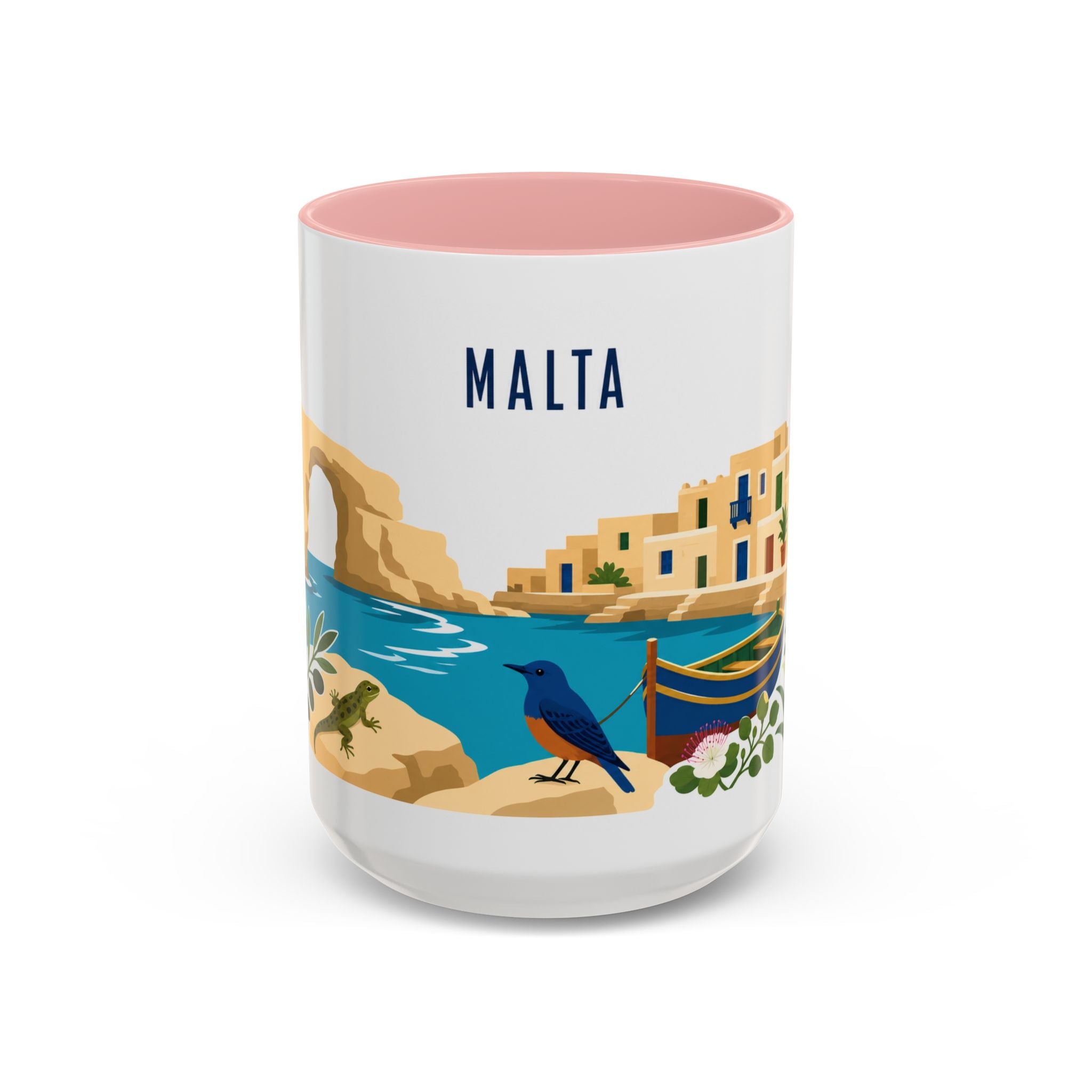 Malta Coffee Mug | Travel Souvenir Accent Mug | Country Gift Ceramic Cup 11oz 15oz