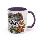 Blue Ridge Parkway Mug, Appalachia Travel Souvenir, Bucket List Gift, Accent Ceramic Coffee Mug 11oz 15oz