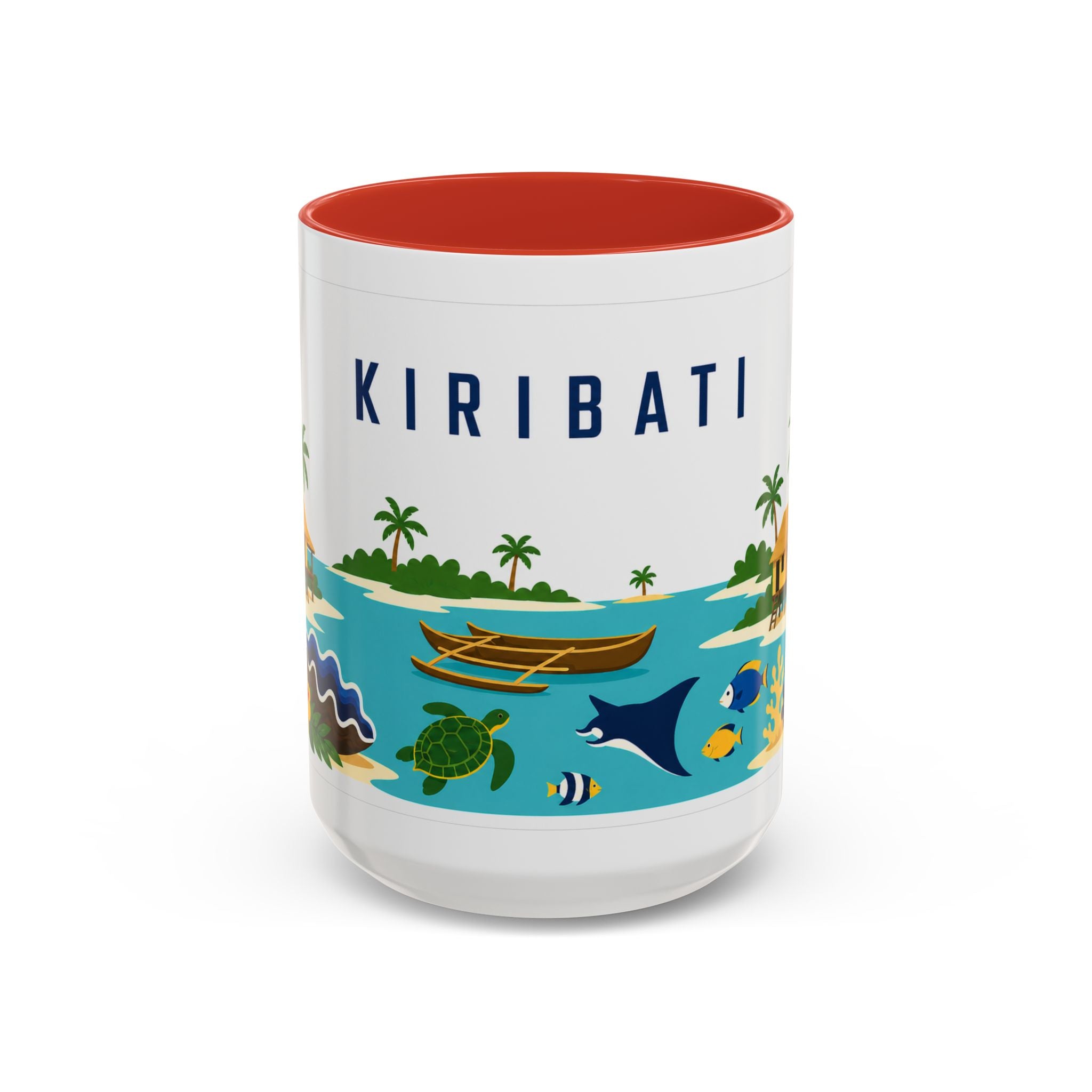 Kiribati Coffee Mug | Travel Souvenir Accent Mug | Country Gift Ceramic Cup 11oz 15oz