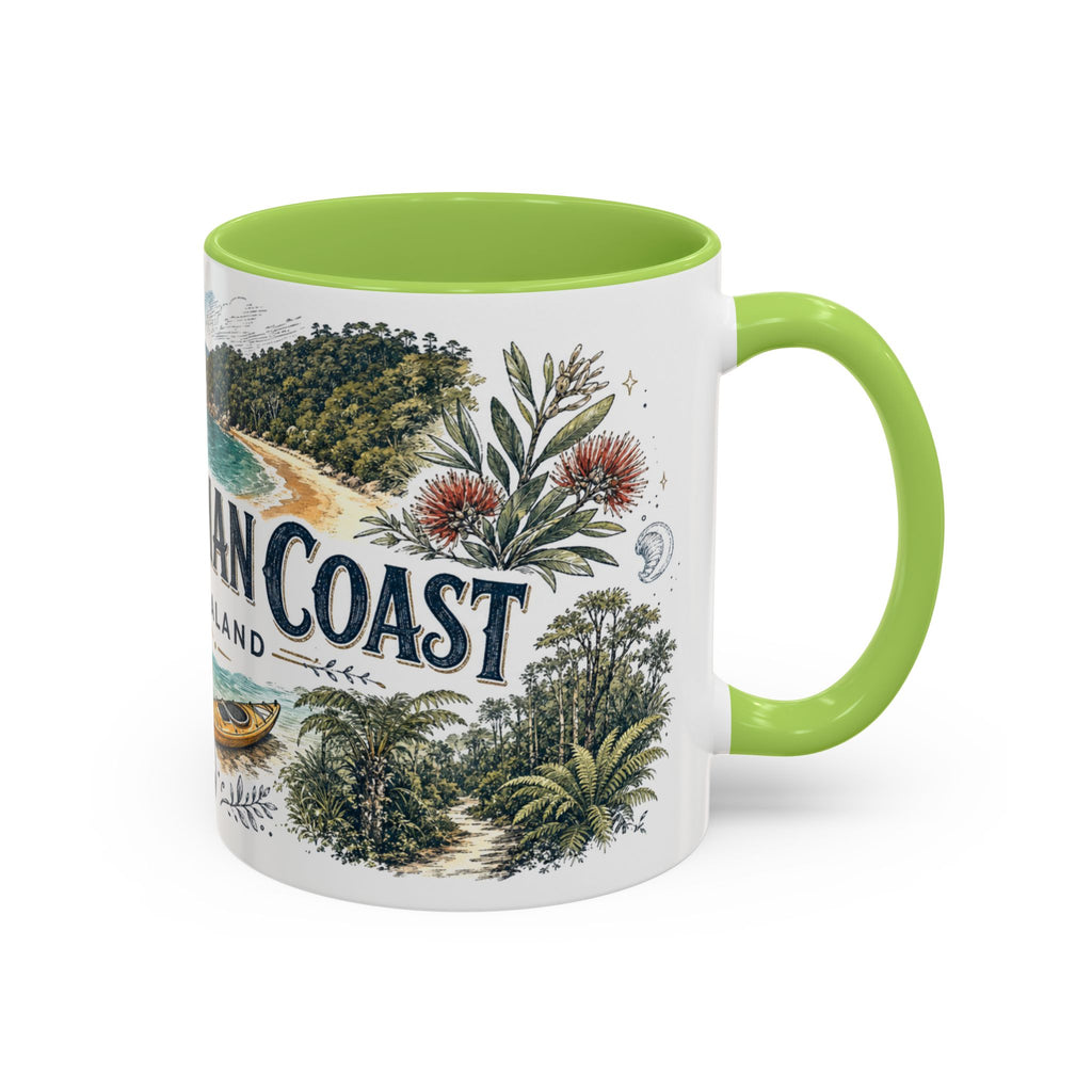 Abel Tasman Coast Mug, New Zealand Travel Souvenir, Bucket List Gift, Accent Ceramic Coffee Mug 11oz 15oz