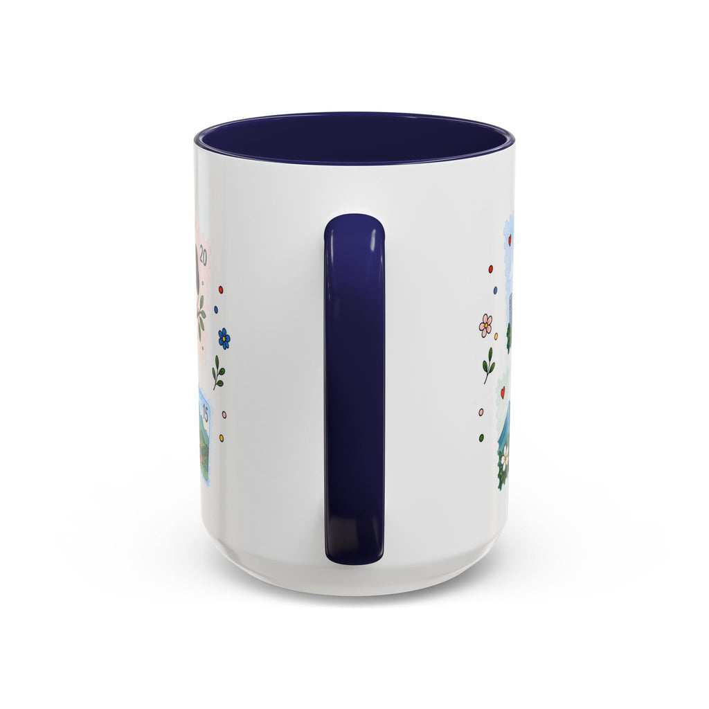 Taipei Coffee Mug | Postage Stamp Collage Mug | Travel Souvenir Accent Cup 11oz 15oz