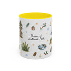 Redwood National Park Christmas Mug | Watercolor Travel Souvenir | Holiday Gift | Accent Ceramic Coffee Cup 11oz 15oz