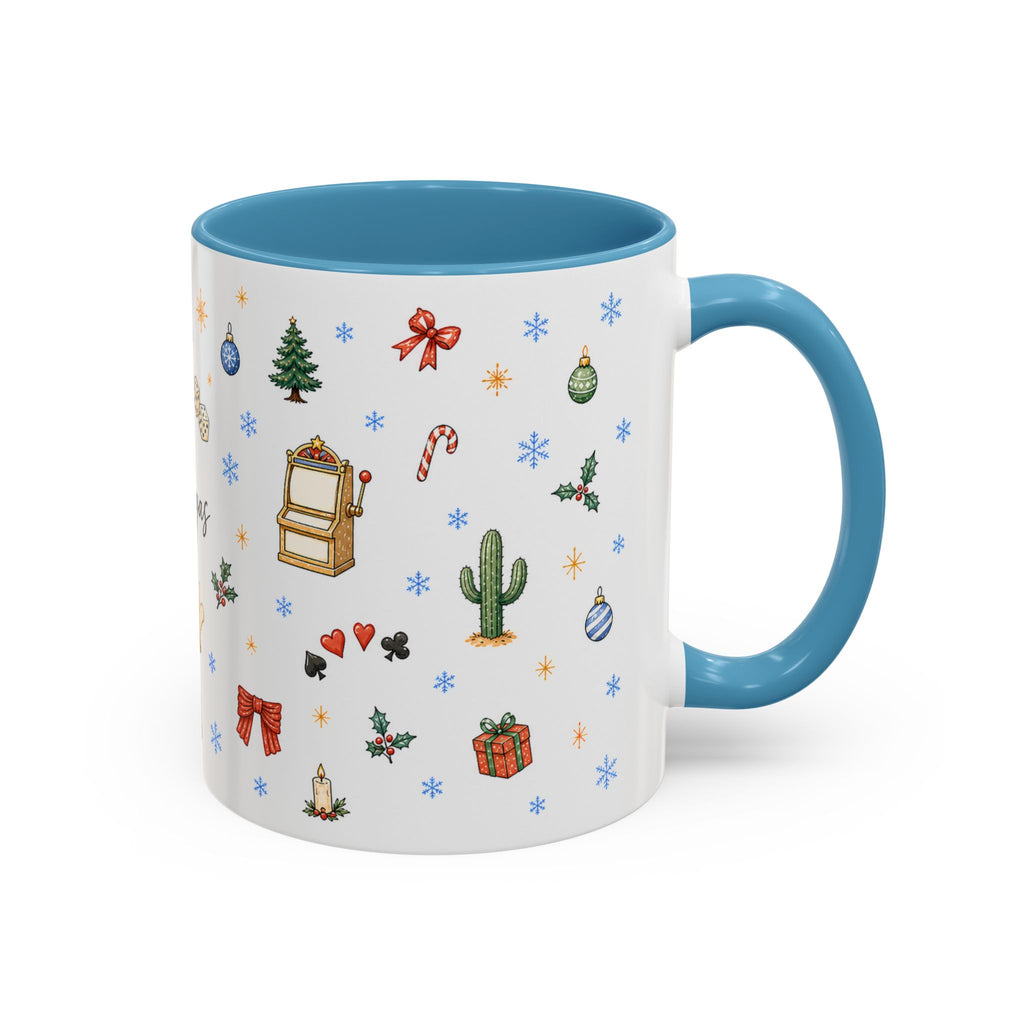 Las Vegas Christmas Mug | Watercolor City Souvenir, Travel Memories (11oz, 15oz)