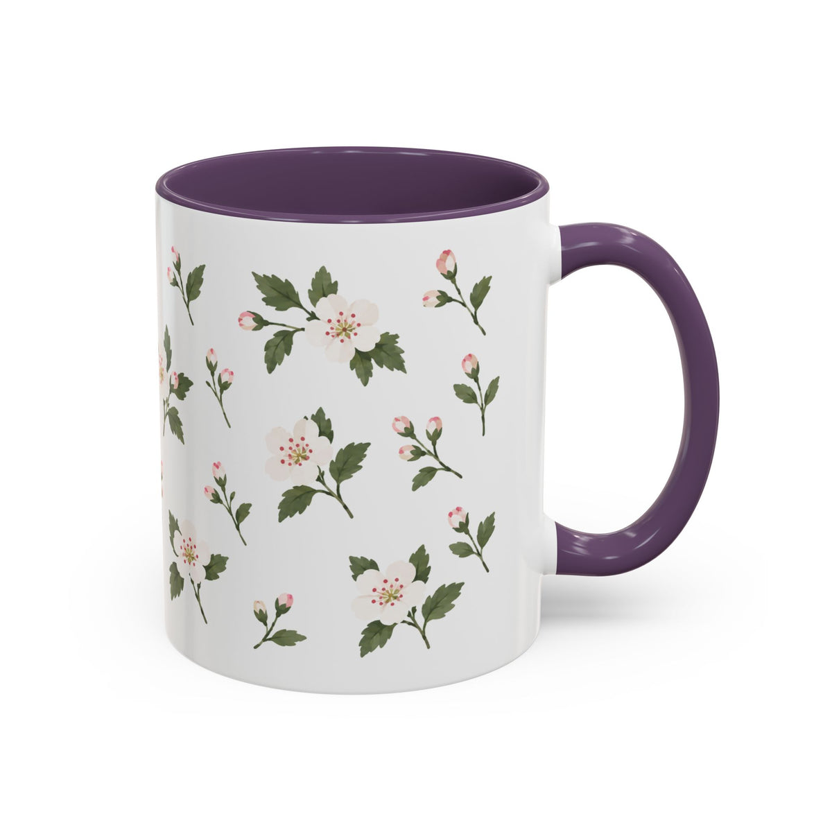 Missouri Hawthorn Mug, State Flower Floral Coffee Cup, 11oz Botanical Gift