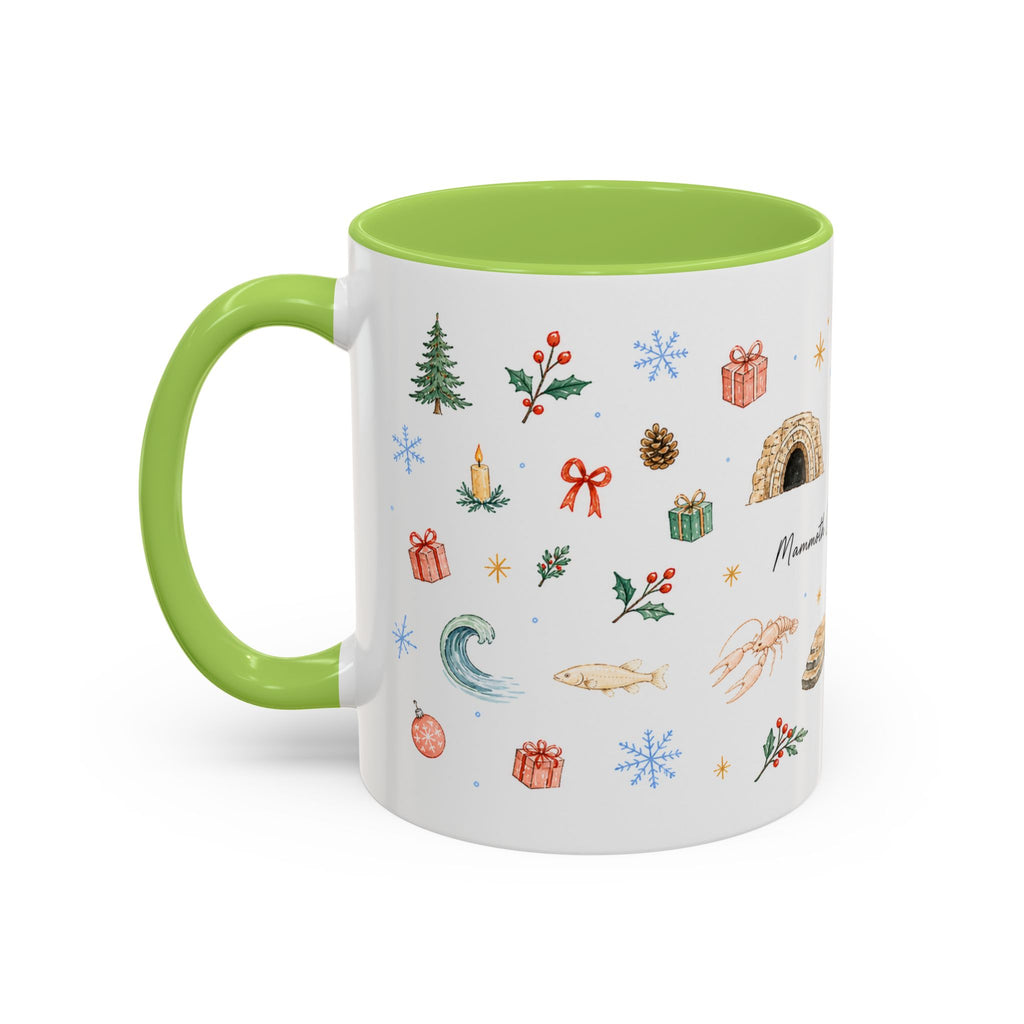 Mammoth Cave National Park Christmas Mug | Watercolor Travel Souvenir | Holiday Gift | Accent Ceramic Coffee Cup 11oz 15oz