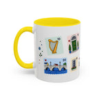 Dublin Coffee Mug | Postage Stamp Collage Mug | Travel Souvenir Accent Cup 11oz 15oz
