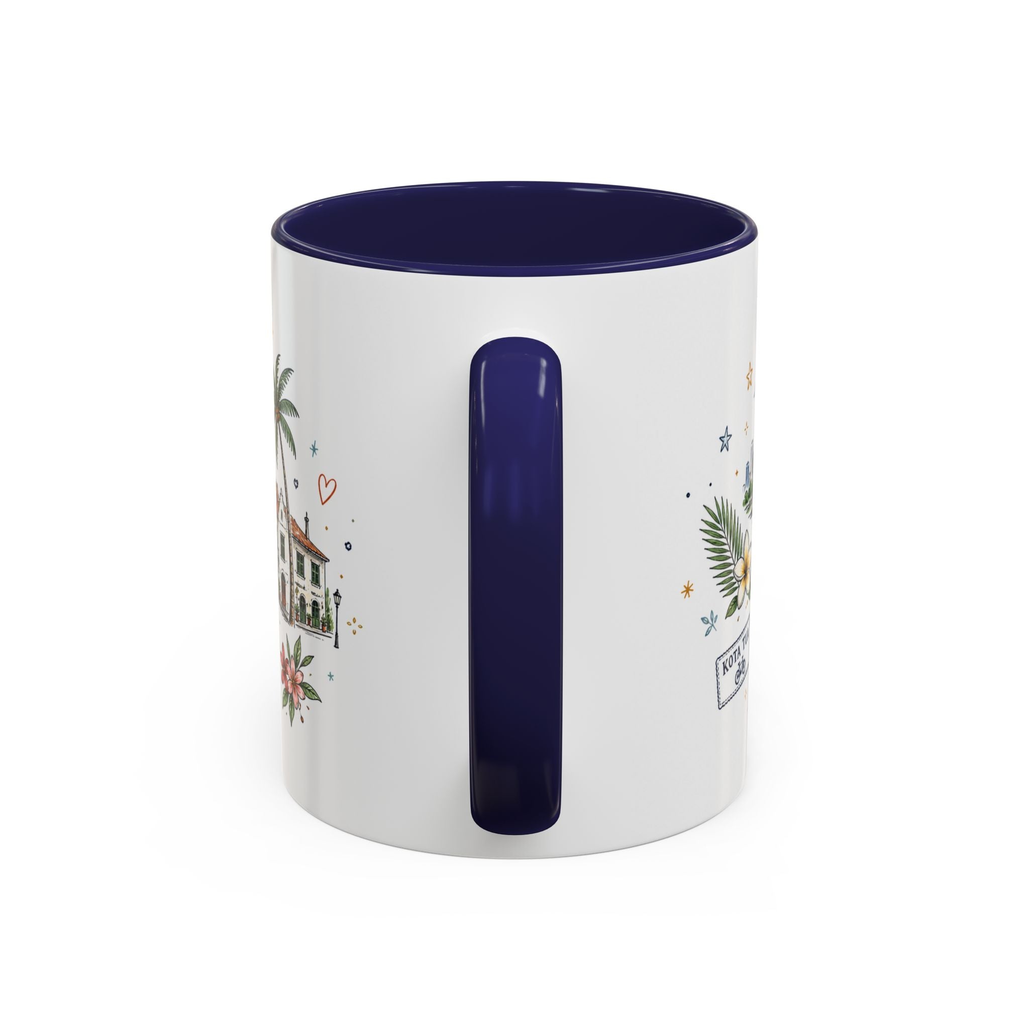 Jakarta Coffee Mug | Indonesia Souvenir Travel Gift | Accent Color Ceramic 11oz 15oz