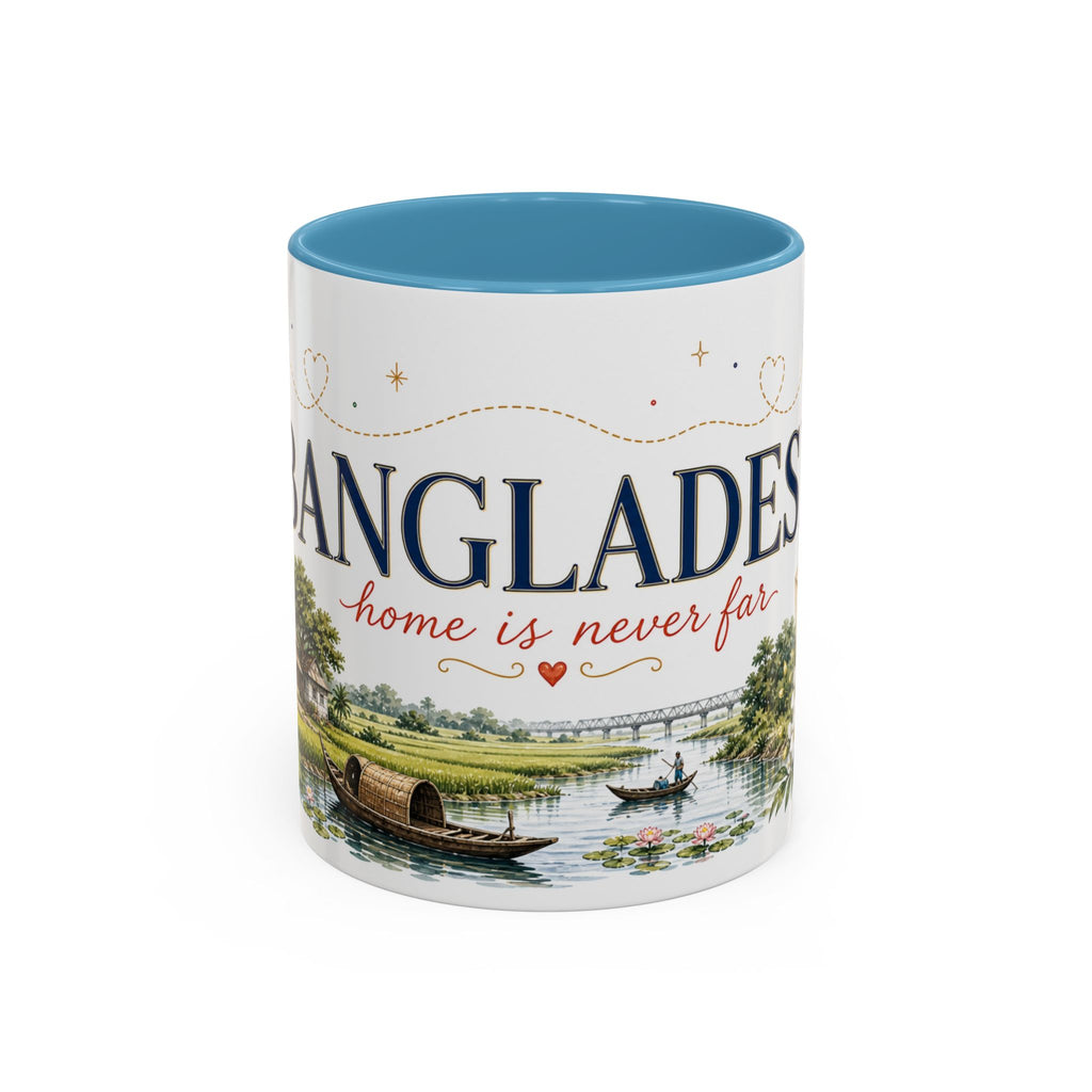 Bangladesh Home Country Mug | Moving Away Gift | Long Distance Friendship | 11 oz 15 oz Accent Mug