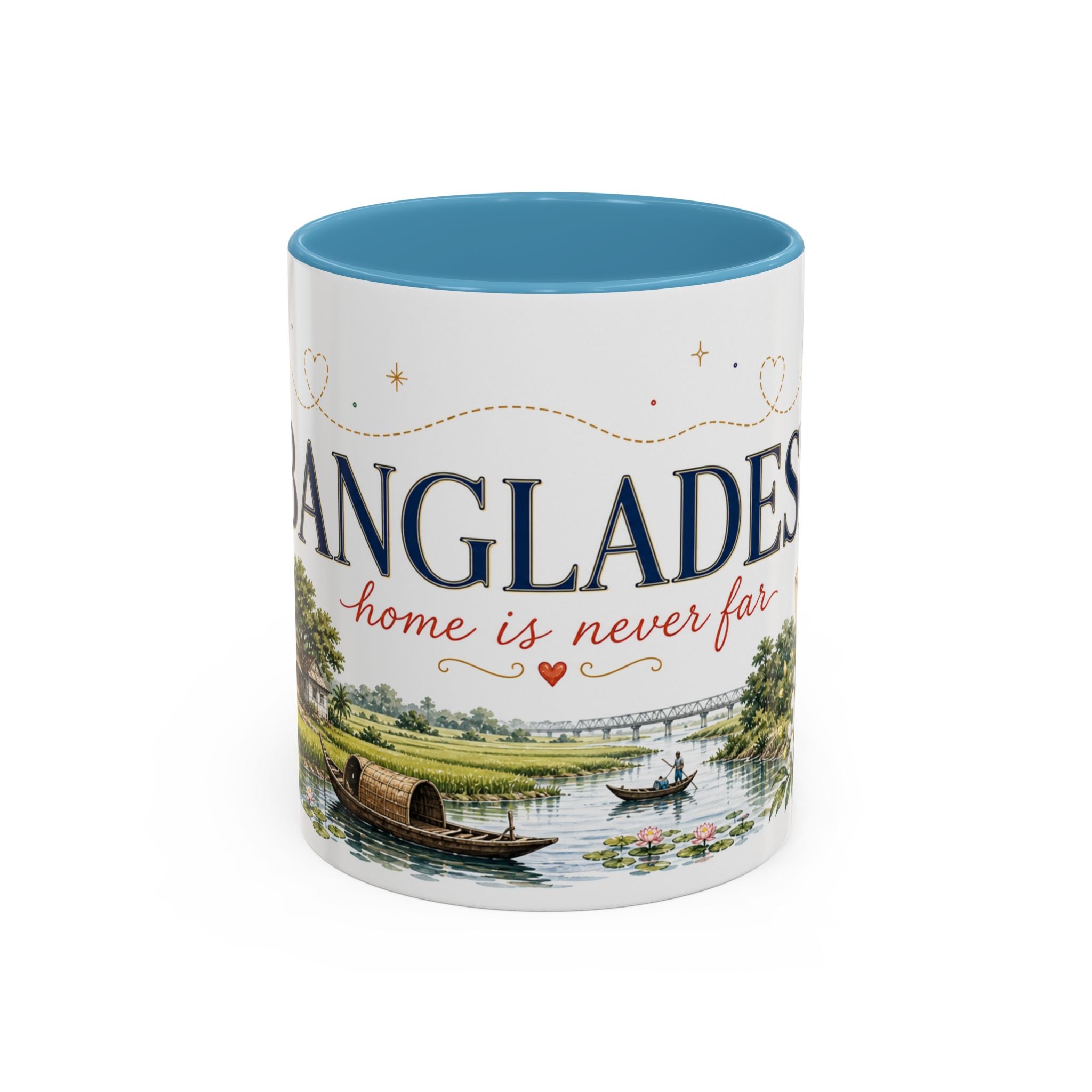 Bangladesh Home Country Mug | Moving Away Gift | Long Distance Friendship | 11 oz 15 oz Accent Mug