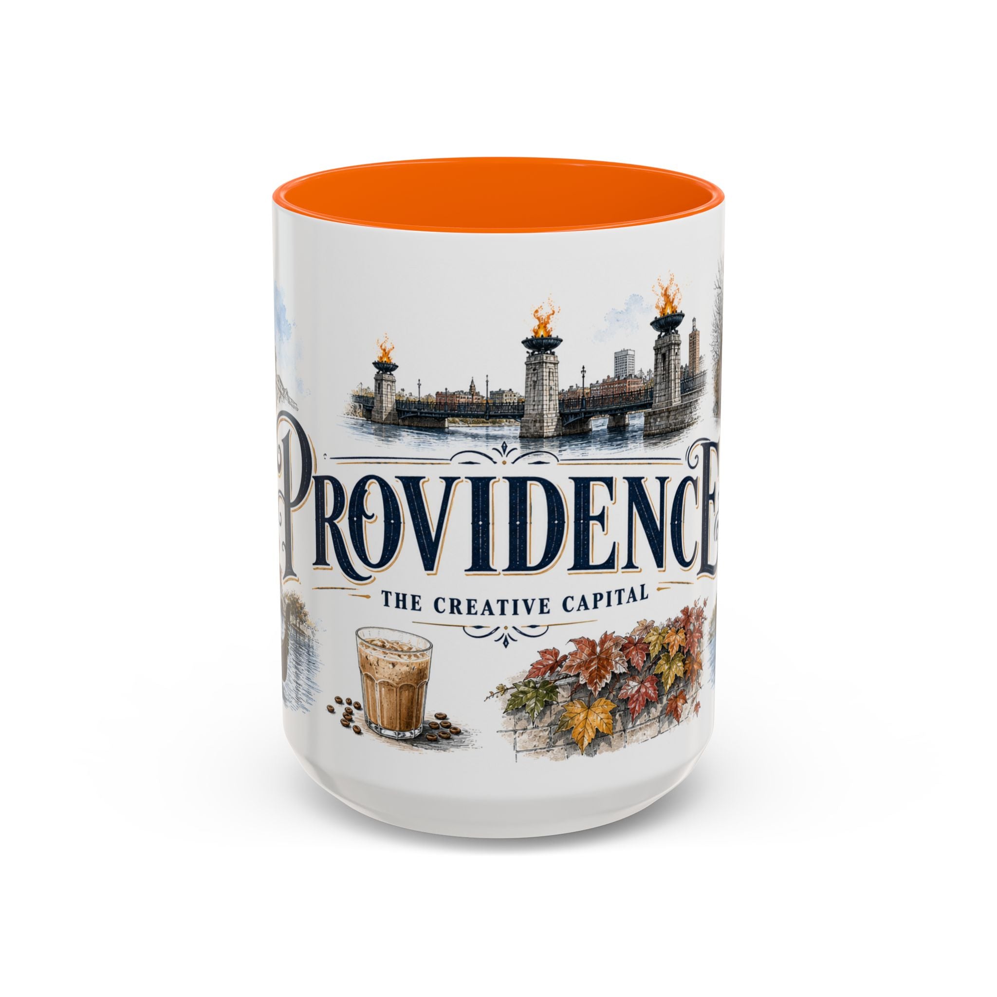 Providence Coffee Mug | United States Travel Souvenir | Vintage Illustrated City Gift | 11 oz 15 oz Accent Mug