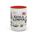 Kuala Lumpur Coffee Mug | Malaysia Souvenir Travel Gift | Accent Color Ceramic 11oz 15oz