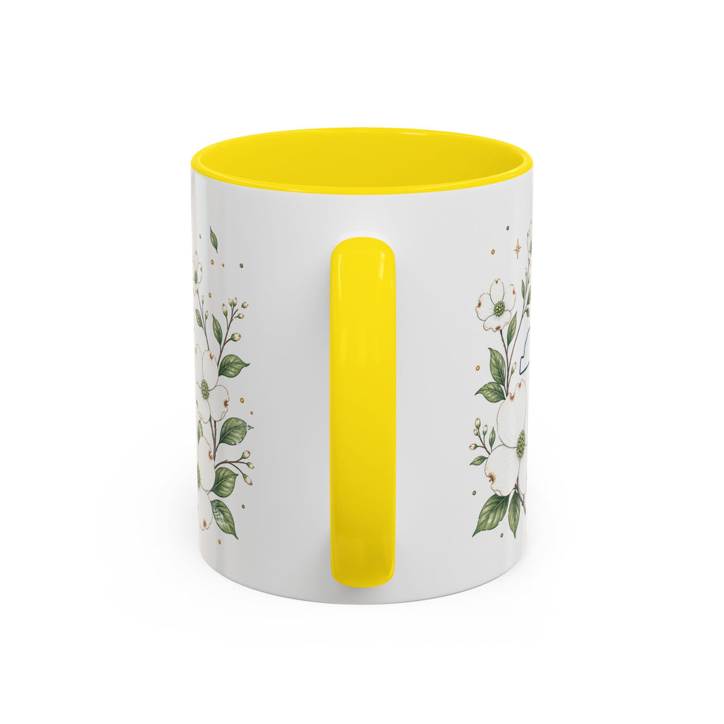 North Carolina State Map Mug | Moving Away, Homesick Gift | Botanical Accent Coffee Cup