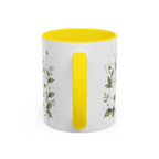 North Carolina State Map Mug | Moving Away, Homesick Gift | Botanical Accent Coffee Cup