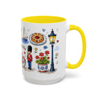 Copenhagen Travel Mug | European City Souvenir Accent Coffee Mug | 11oz 15oz Ceramic Cup