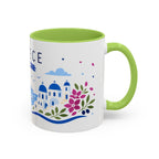 Greece Coffee Mug | Travel Souvenir Accent Mug | Country Gift Ceramic Cup 11oz 15oz