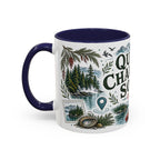 Queen Charlotte Sound Coffee Mug | Travel Destination Souvenir Gift | Accent Color Ceramic 11oz 15oz