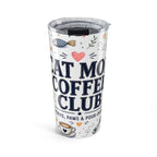 Cat Mom Coffee Club 20oz Tumbler | Cat Mom Gift | Insulated Stainless Steel Travel Cup