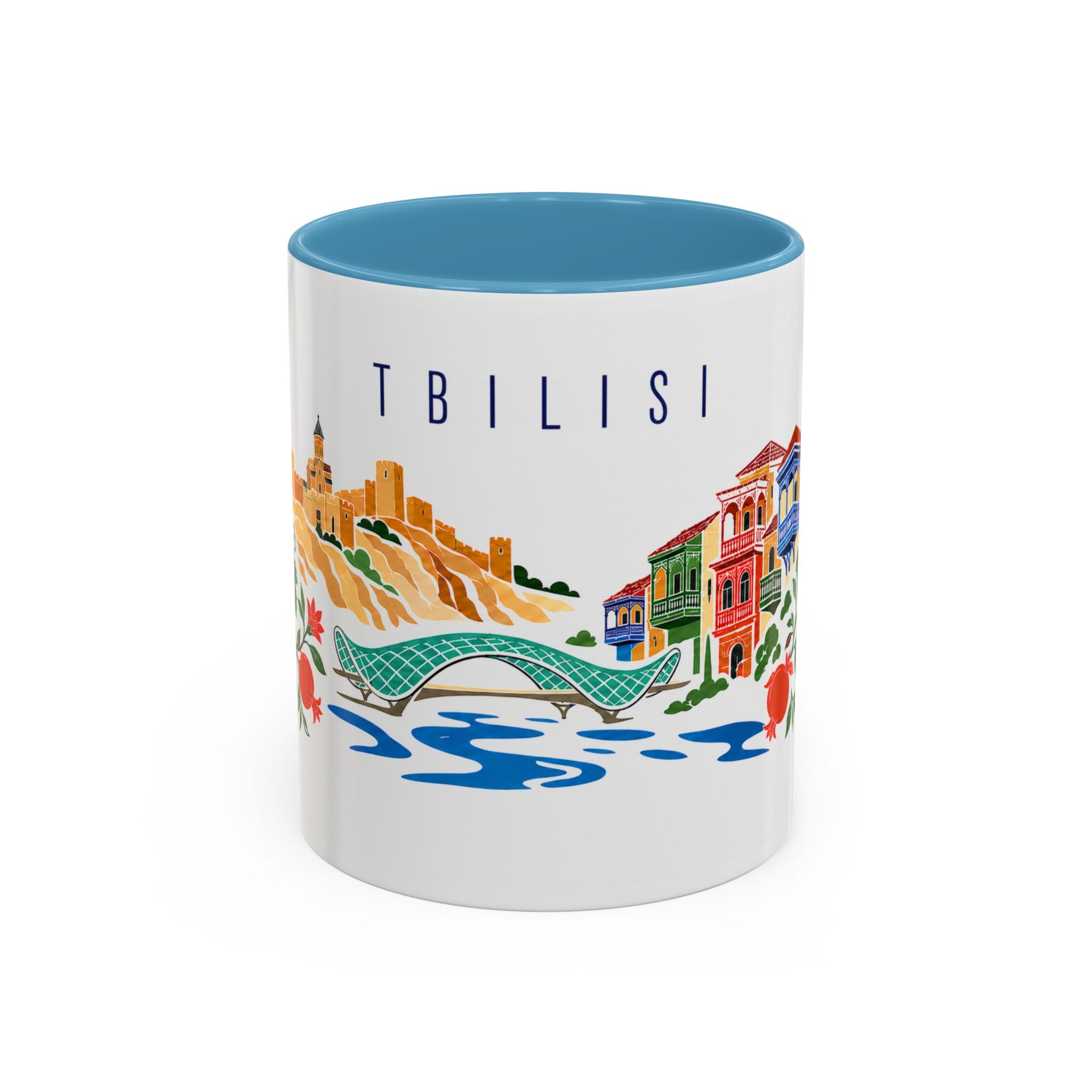 Tbilisi Coffee Mug | Georgia Travel Souvenir | Porcelain Decal City Gift | 11oz 15oz Accent Mug