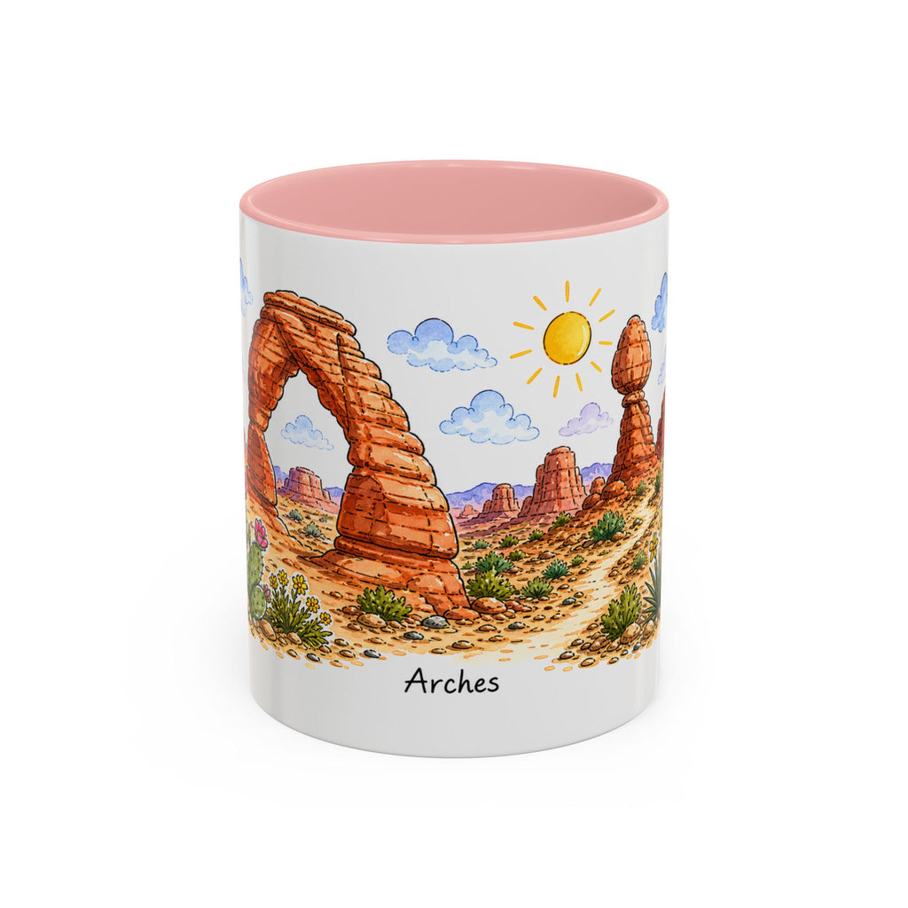 Arches National Park Mug | US Travel Souvenir Accent Coffee Mug | 11oz 15oz Ceramic Cup
