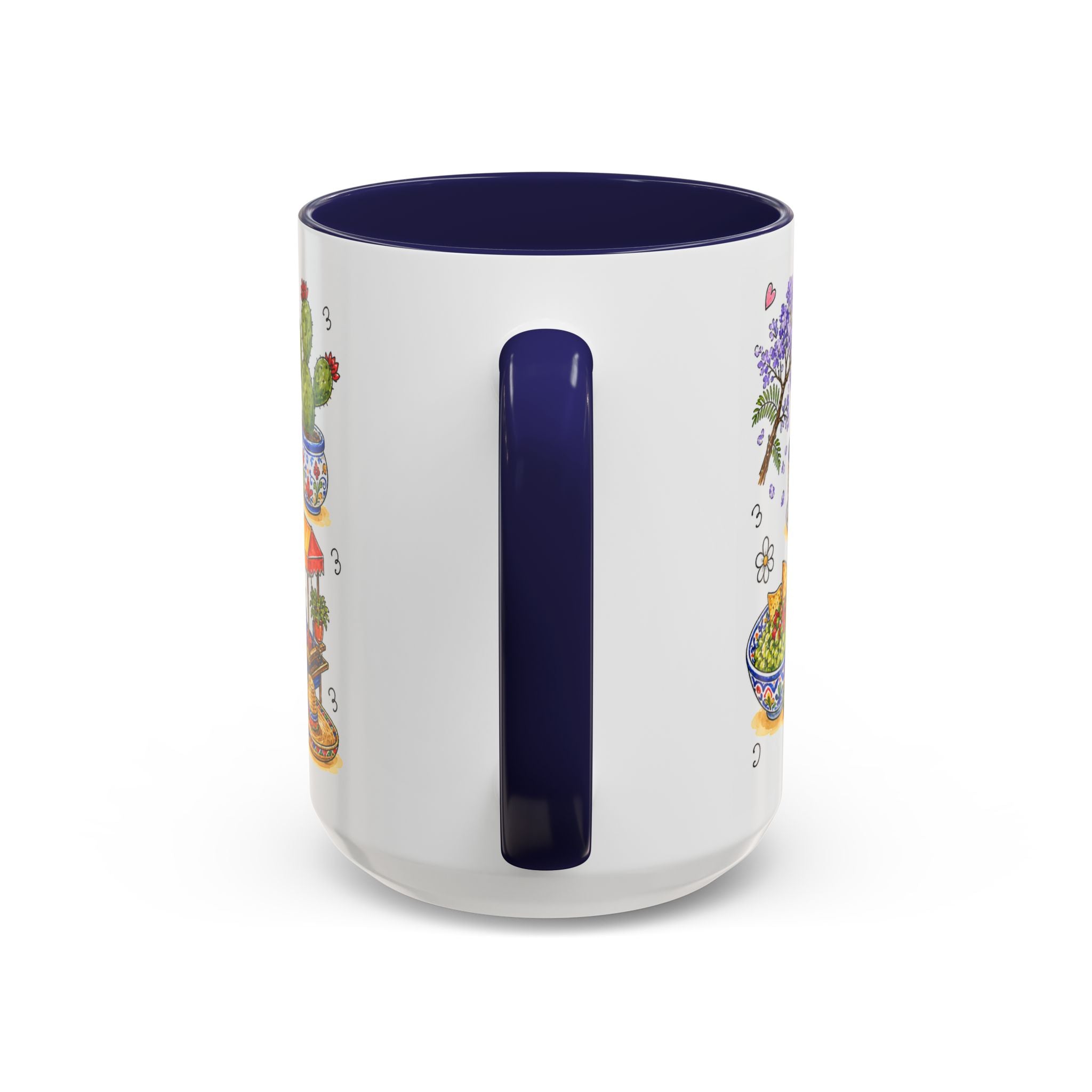 Mexico City Illustrated Travel Mug | City Souvenir Accent Coffee Mug | 11oz 15oz Ceramic Cup