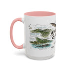 American Samoa National Park Coffee Mug | Pacific Island Rainforest Reef Gift | Accent Color Ceramic 11oz 15oz