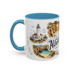 Algarve Coast Mug, Portugal Travel Souvenir, Bucket List Gift, Accent Ceramic Coffee Mug 11oz 15oz